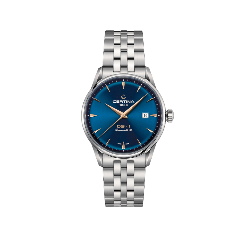 Certina DS-1 Powermatic 80 Blue Dial Automatic Swiss Made C029.807.11.041.02