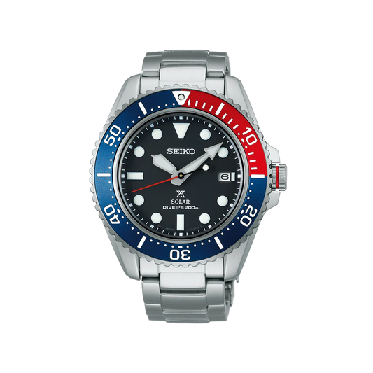 SEIKO: Prospex Solar Diver Men's Automatic Watch Black Dial (SNE591P1) Made in Japan