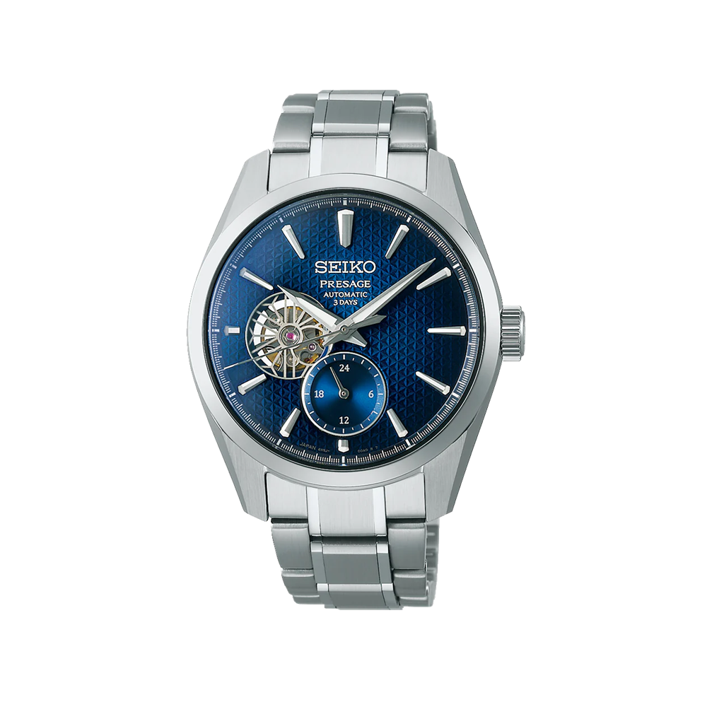 SEIKO: Presage Sharp Edged Series Men's Automatic Watch Blue Dial (SPB417J1) Made in Japan