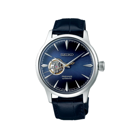 SEIKO: PRESAGE Men's Automatic Watch Open Heart Blue Dial (SSA405J1) Made in Japan