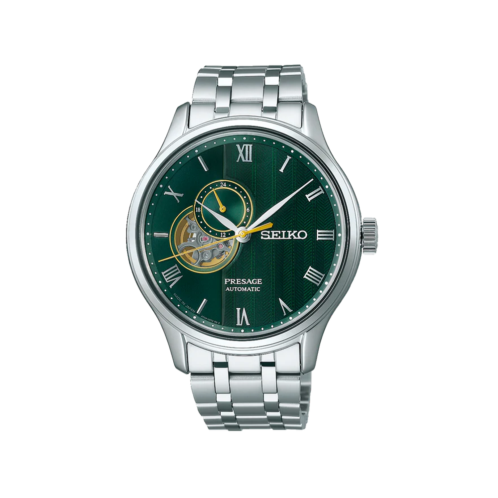 SEIKO: PRESAGE Men's Automatic Watch 24 Houes Green Dial (SSA463J1) Made in Japan