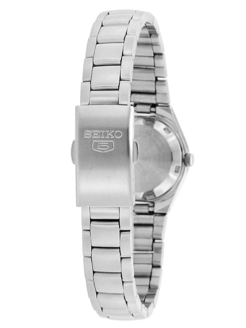 SEIKO: Seiko5 Mechanical Dress Watch, Metal Strap - White Dial - 24mm (SYMC07K1) Made in Japan.