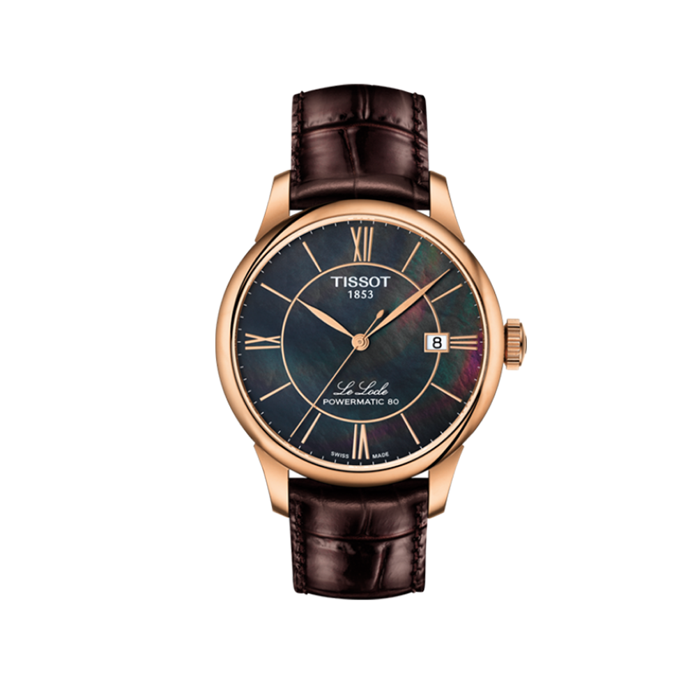 Tissot T-Classic Automatic Brown Mother of Pearl Ladies Watch T006.407.36.388.00 Swiss Made