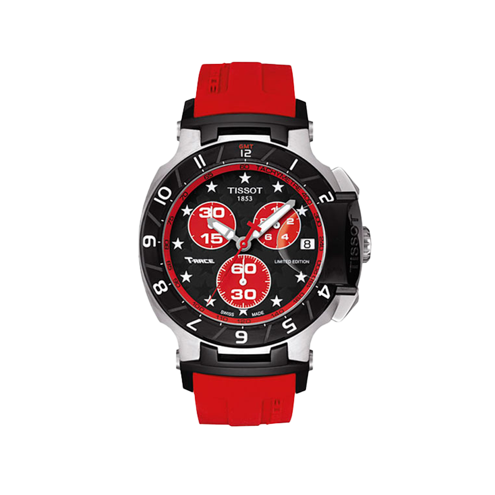 TISSOT T-Race Nicky Hayden T048.417.27.051.02 Black Red Dial Limited Edition Swiss Made