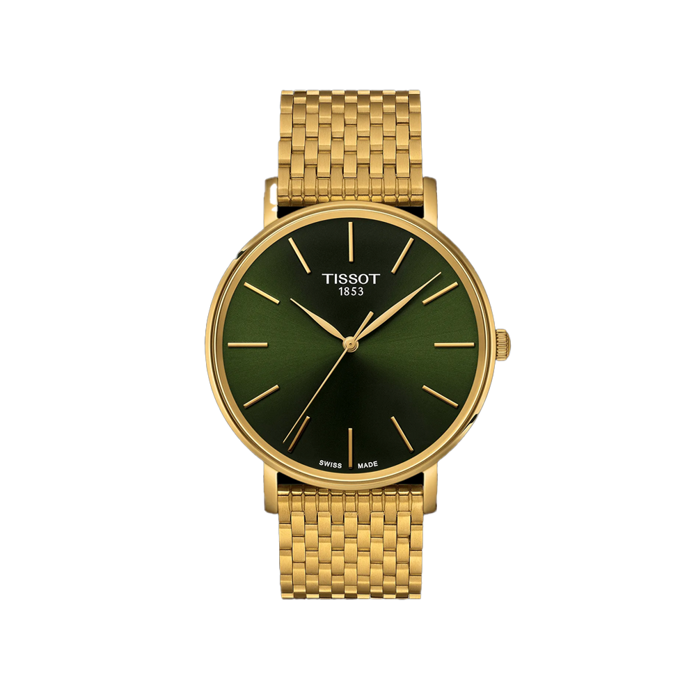 Tissot Everytime 40mm T143.410.33.091.00 Quartz Watch green Dial Swiss Made