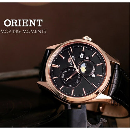 ORIENT: Mechanical Contemporary Watch, Leather Strap - 41.5mm (RA-AK0304B)