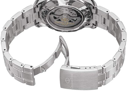 ORIENT STAR: Mechanical Contemporary Watch, Metal Strap - 39.3mm (RE-AT0002E)