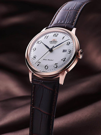 ORIENT: Mechanical Classic Watch, Leather Strap - 40.5mm (RA-AC0001S)