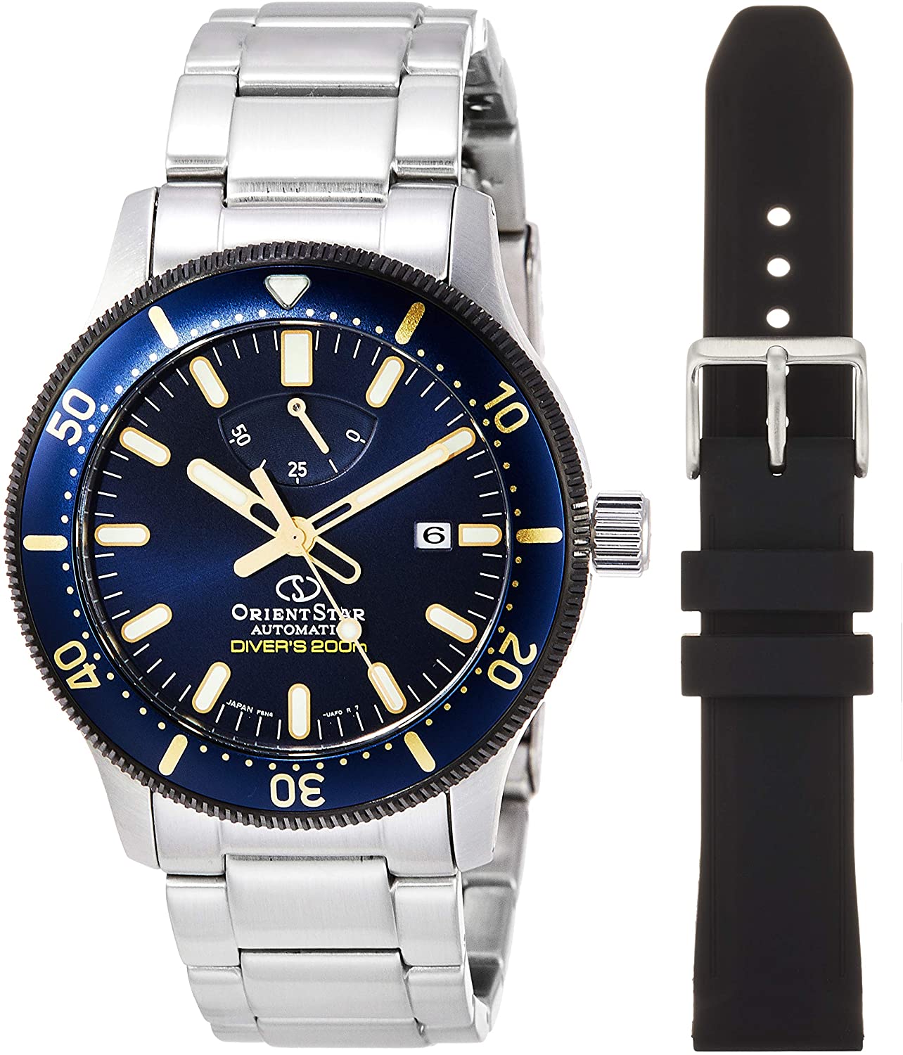 ORIENT STAR: Mechanical Sports Watch, Metal & Silicon Strap - 43.6mm (RE-AU0304L) Limited Edition