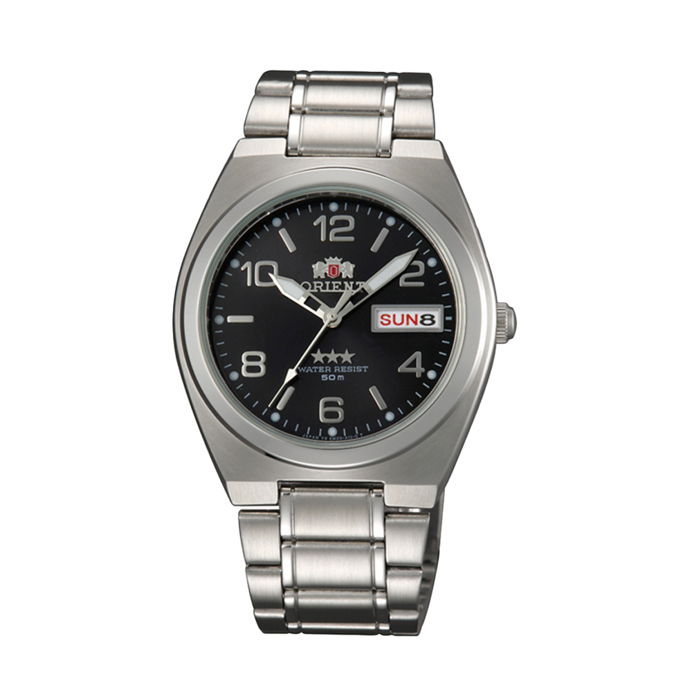 ORIENT: Mechanical Classic Tristar Watch, Metal Strap - 37mm (SAB08002B)