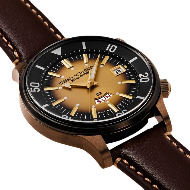 ORIENT: Mechanical Revival Watch, Leather Strap - 43.8mm (RA-AA0D04G) Limited