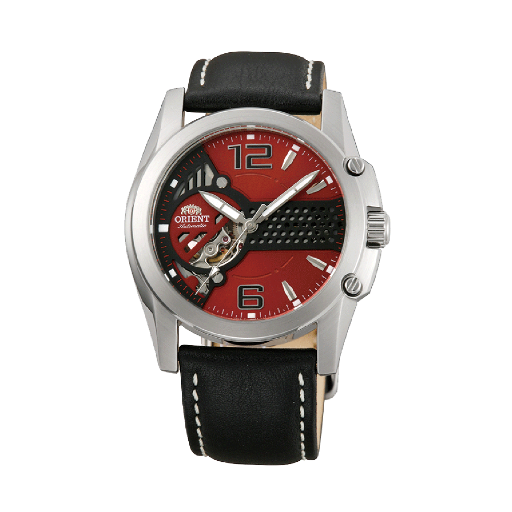 ORIENT: Rare Mechanical Classic enduro racing-inspired, LeatherStrap - 40 mm (CDB02002H)