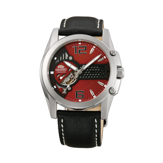 ORIENT: Rare Mechanical Classic enduro racing-inspired, LeatherStrap - 40 mm (CDB02002H)