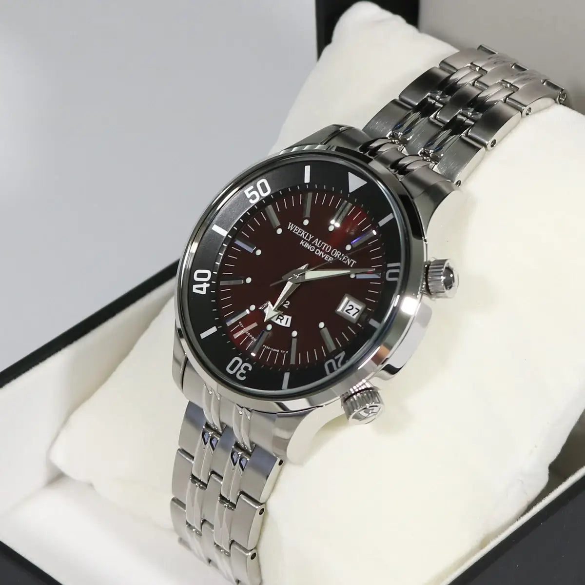 ORIENT: Mechanical Revival Watch, Metal Strap - 43.8mm (RA-AA0D02R)