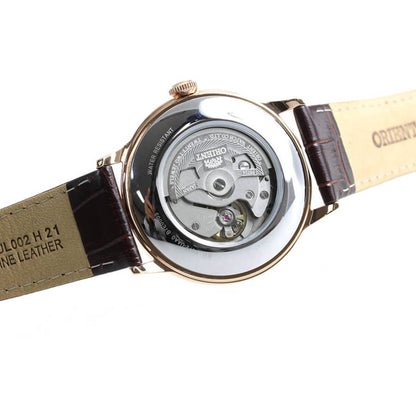 ORIENT: Mechanical Classic Watch, Leather Strap - 40.5mm (RA-AC0001S)