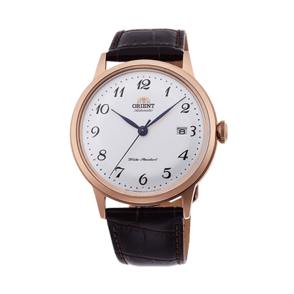 ORIENT: Mechanical Classic Watch, Leather Strap - 40.5mm (RA-AC0001S)