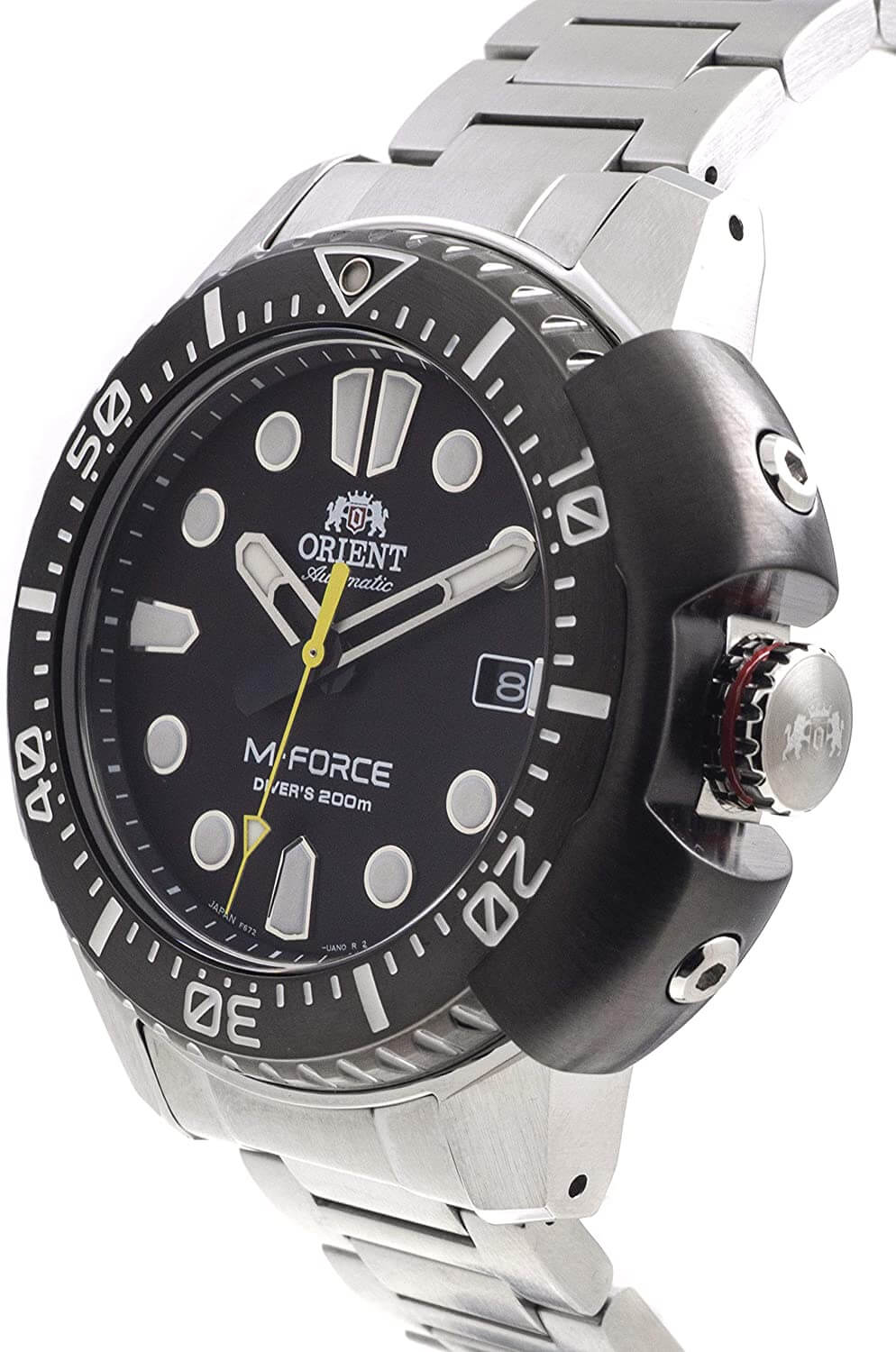 ORIENT: Mechanical Sports Watch, Metal Strap - 45.0mm (RA-AC0L01B)