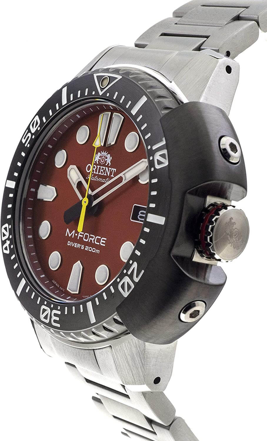 ORIENT: Mechanical Sports Watch, Metal Strap - 45.0mm (RA-AC0L02R)