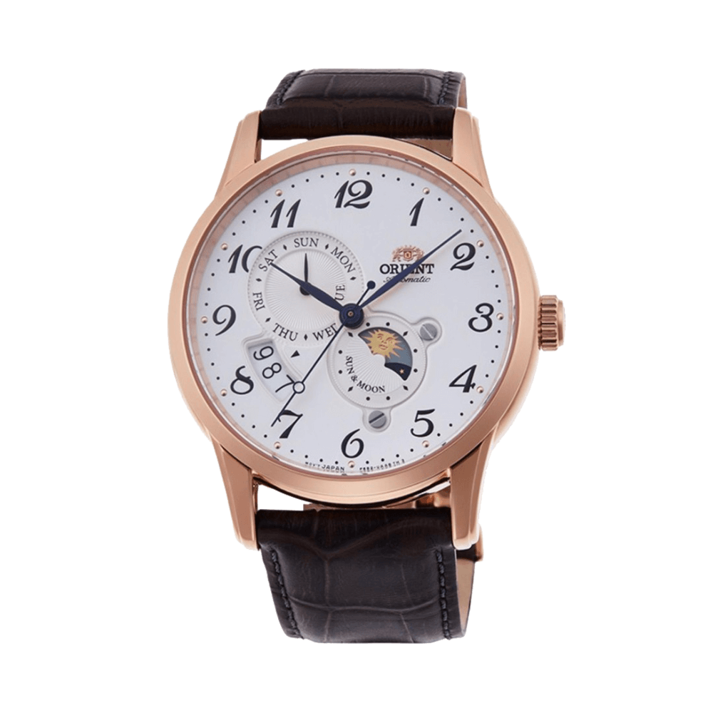 ORIENT: Mechanical Classic Watch, Leather Strap - 42.5mm (RA-AK0001S)