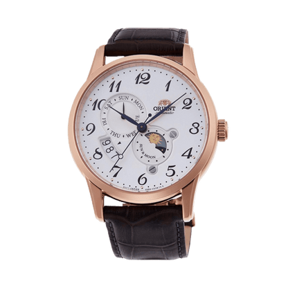 ORIENT: Mechanical Classic Watch, Leather Strap - 42.5mm (RA-AK0001S)