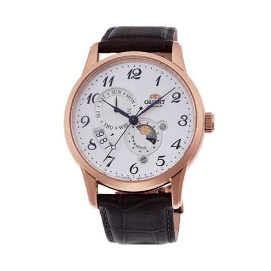 ORIENT: Mechanical Classic Watch, Leather Strap - 42.5mm (RA-AK0001S)