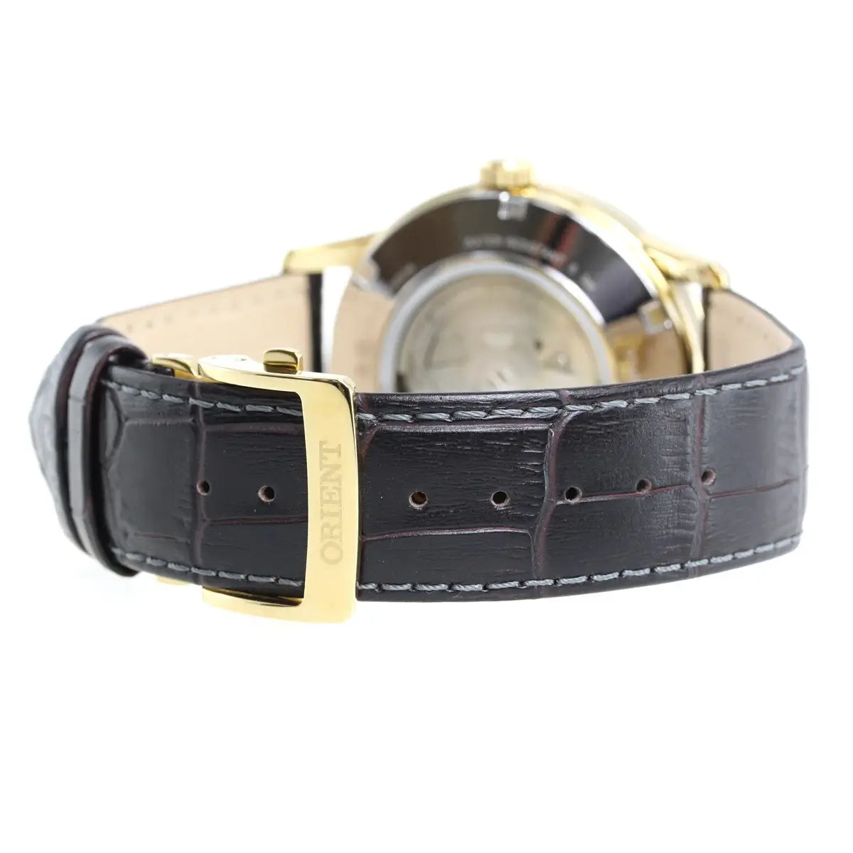 ORIENT: Mechanical Classic Watch, Leather Strap - 42.5mm (RA-AK0002S)