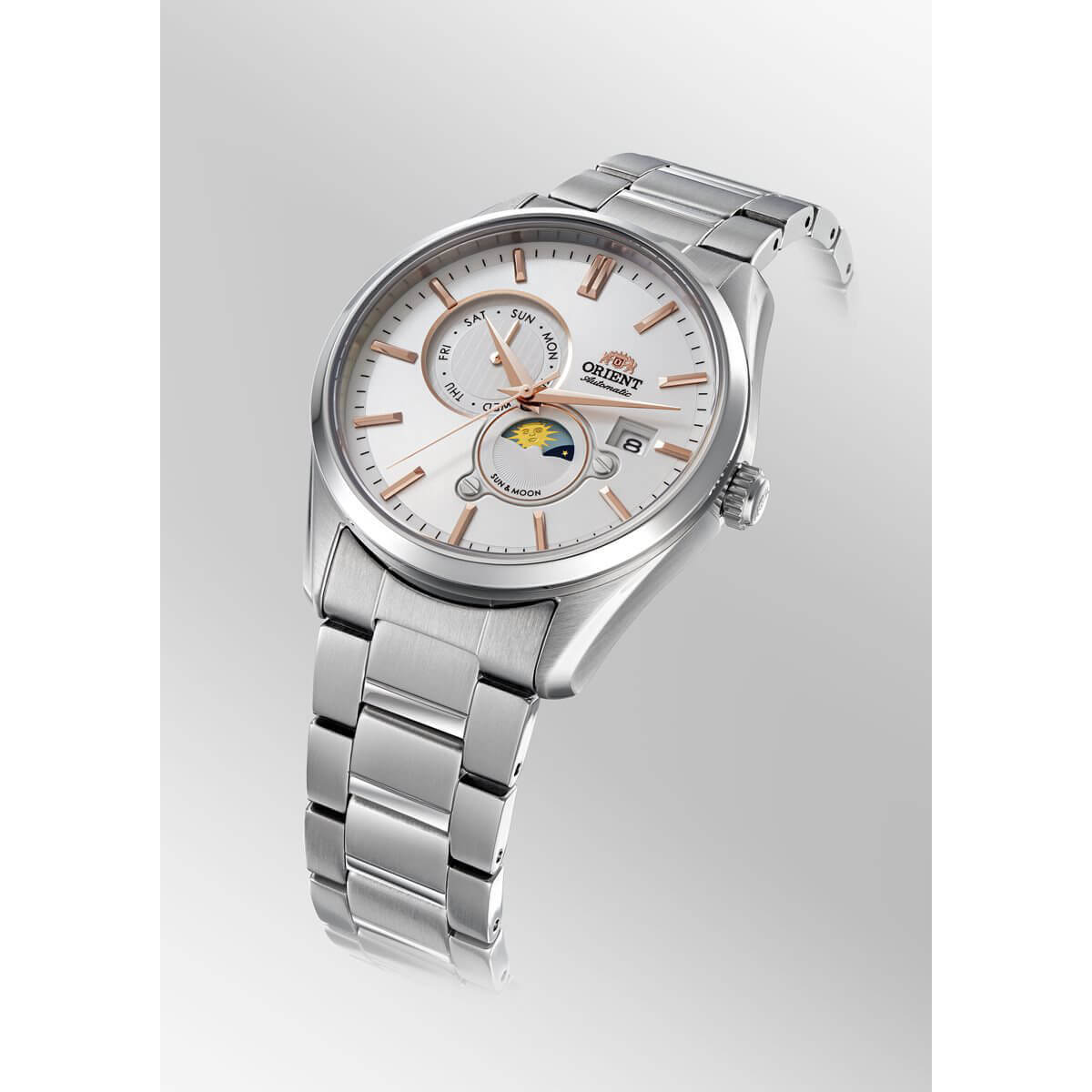 ORIENT: Mechanical Contemporary Watch, Metal Strap - 41.5mm (RA-AK0301S)