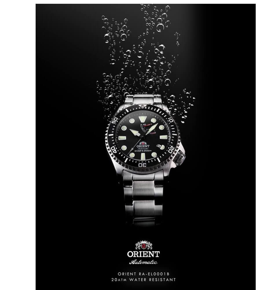 ORIENT: Triton Neptune Mechanical Sports Watch, Metal Strap - 43.4mm (RA-EL0001B)