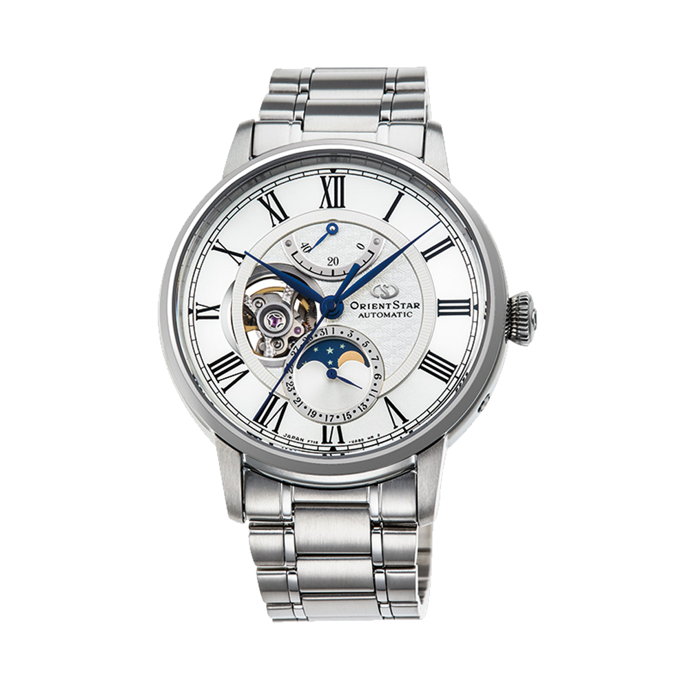 ORIENT STAR: Mechanical Classic Watch, Metal Strap - 41mm (RE-AM0005S)