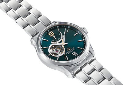 ORIENT STAR: Mechanical Contemporary Watch, Metal Strap - 39.3mm (RE-AT0002E)