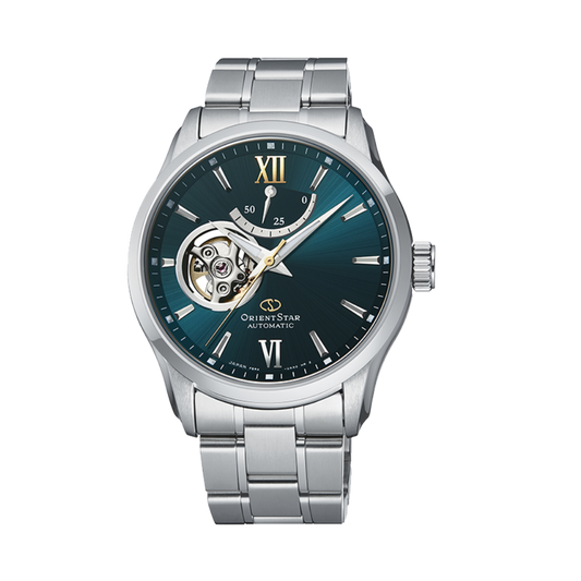 ORIENT STAR: Mechanical Contemporary Watch, Metal Strap - 39.3mm (RE-AT0002E)