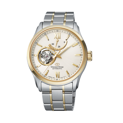 ORIENT STAR: Mechanical Contemporary Watch, Metal Strap - 39.3mm (RE-AT0004S)