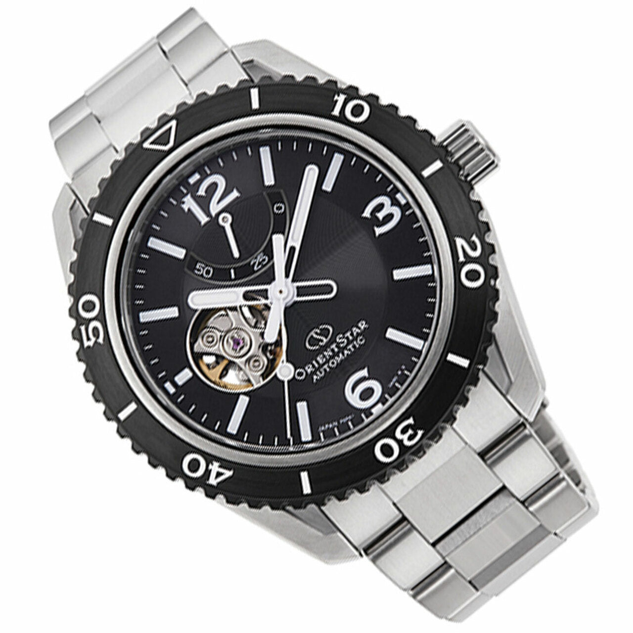 ORIENT STAR: Mechanical Sports Watch, Metal Strap - 43.2mm (RE-AT0101B)