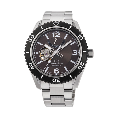 ORIENT STAR: Mechanical Sports Watch, Metal Strap - 43.2mm (RE-AT0102Y)