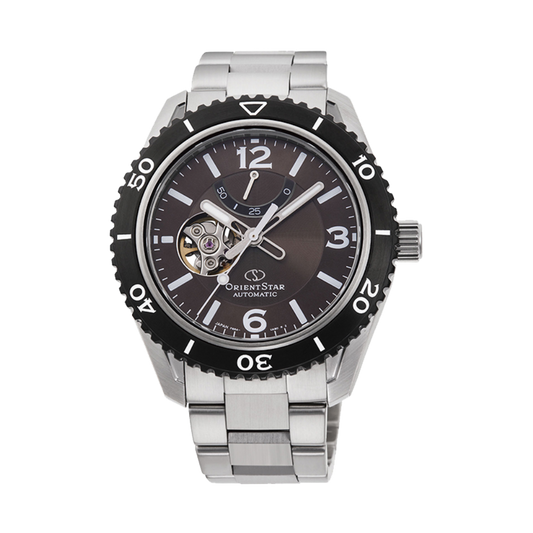 ORIENT STAR: Mechanical Sports Watch, Metal Strap - 43.2mm (RE-AT0102Y)