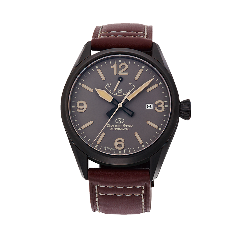 ORIENT STAR: Mechanical Sports Watch, Leather Strap - 41.0mm (RE-AU0202N)