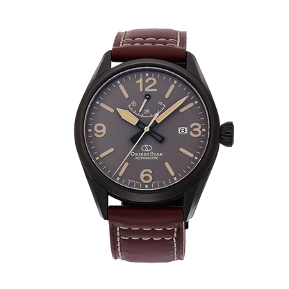 ORIENT STAR: Mechanical Sports Watch, Leather Strap - 41.0mm (RE-AU0202N)