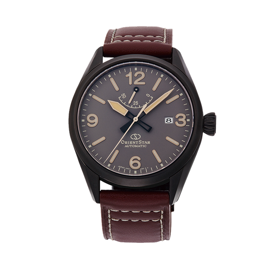 ORIENT STAR: Mechanical Sports Watch, Leather Strap - 41.0mm (RE-AU0202N)