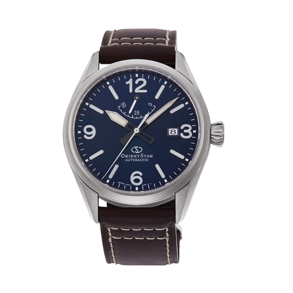 ORIENT STAR: Mechanical Sports Watch, Leather Strap - 41.0mm (RE-AU0204L)