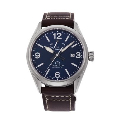 ORIENT STAR: Mechanical Sports Watch, Leather Strap - 41.0mm (RE-AU0204L)