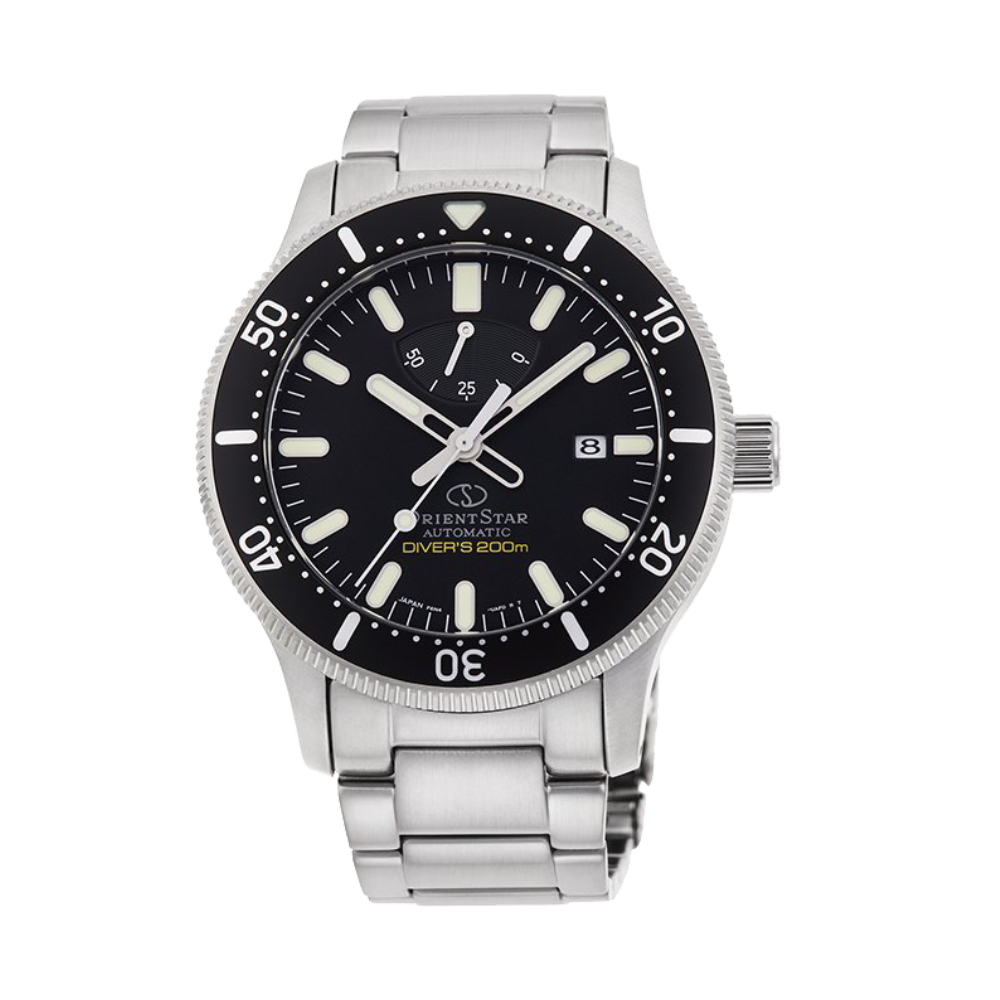 ORIENT STAR: Mechanical Sports Watch, Metal Strap - 43.6mm (RE-AU0301B)