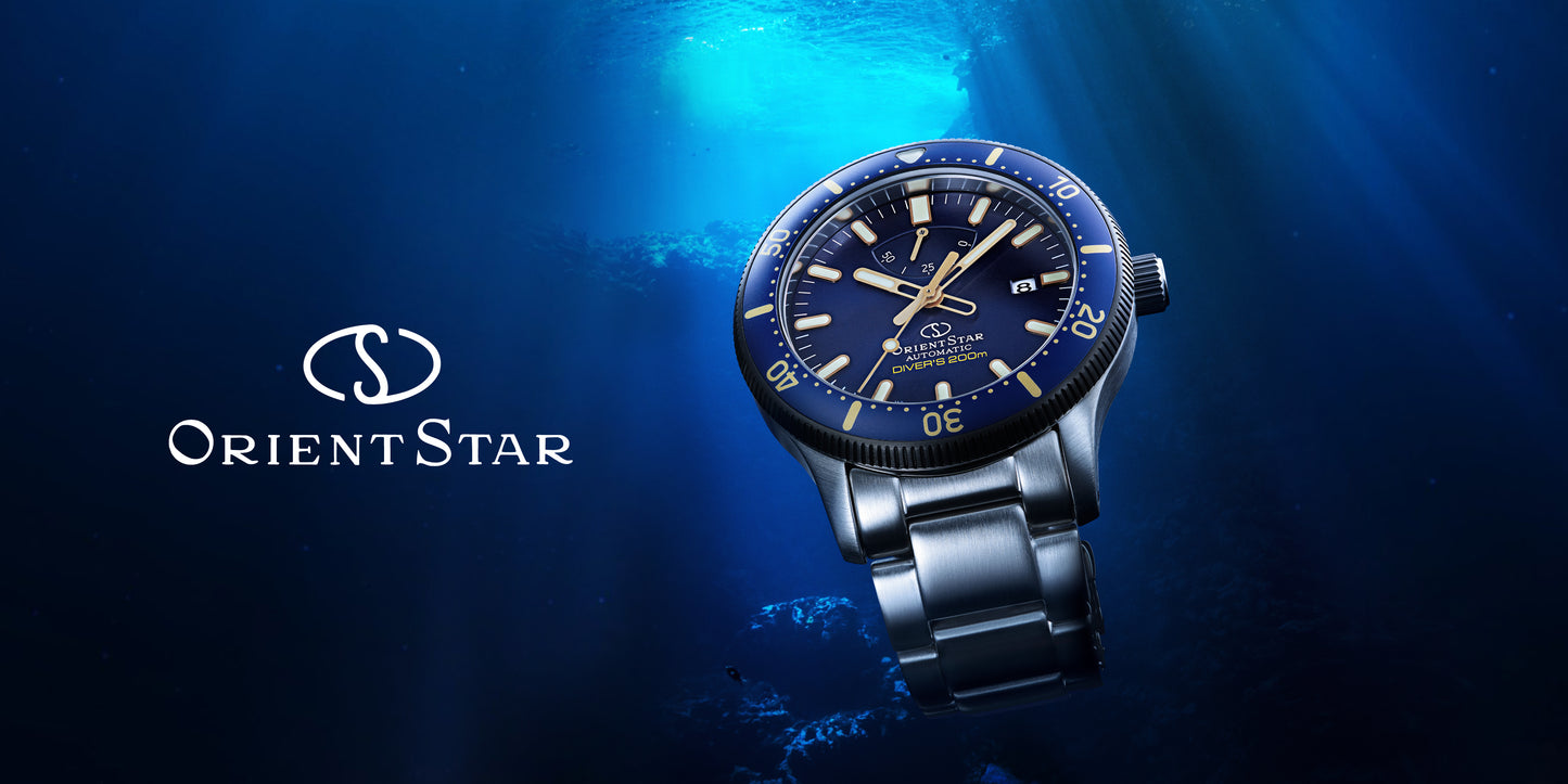 ORIENT STAR: Mechanical Sports Watch, Metal & Silicon Strap - 43.6mm (RE-AU0304L) Limited Edition