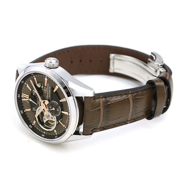 ORIENT STAR: Mechanical Contemporary Watch, Leather Strap - 41.0mm (RE-AV0006Y)