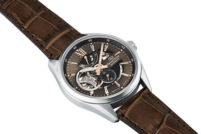 ORIENT STAR: Mechanical Contemporary Watch, Leather Strap - 41.0mm (RE-AV0006Y)