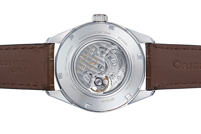 ORIENT STAR: Mechanical Contemporary Watch, Leather Strap - 41.0mm (RE-AV0006Y)