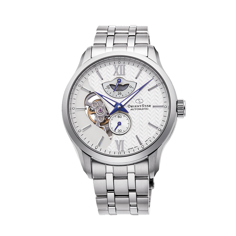 ORIENT STAR: Mechanical Contemporary Watch, Metal Strap - 41.0mm (RE-AV0B01S)