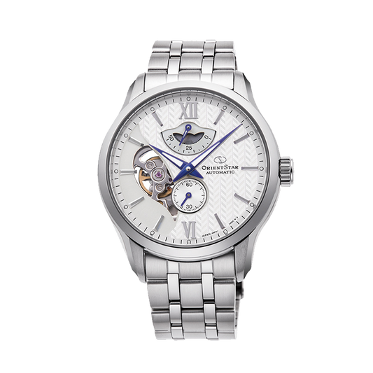 ORIENT STAR: Mechanical Contemporary Watch, Metal Strap - 41.0mm (RE-AV0B01S)