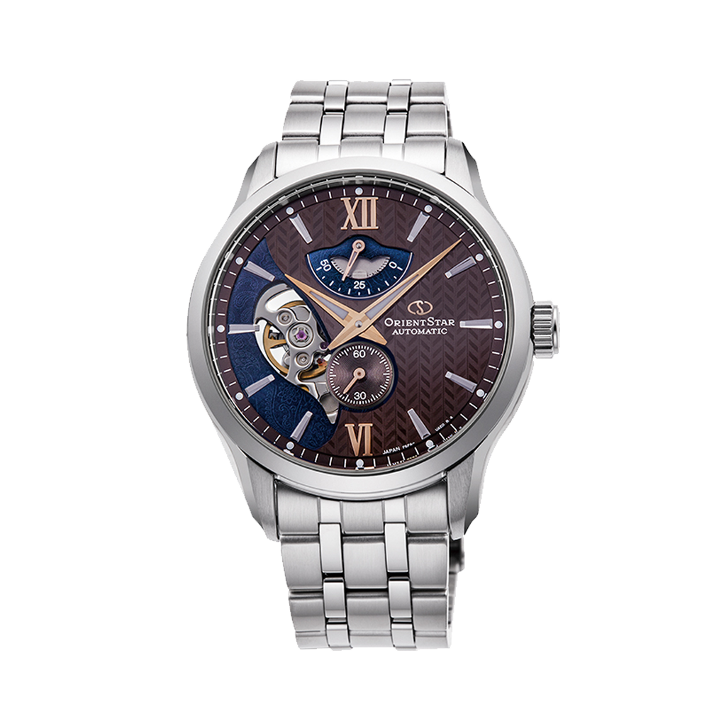 ORIENT STAR: Mechanical Contemporary Watch, Metal Strap - 41.0mm (RE-AV0B02Y)