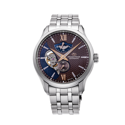 ORIENT STAR: Mechanical Contemporary Watch, Metal Strap - 41.0mm (RE-AV0B02Y)