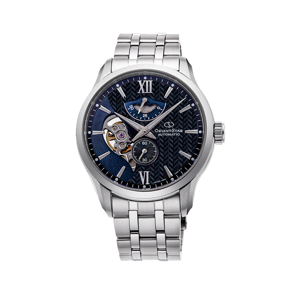 ORIENT STAR: Mechanical Contemporary Watch, Metal Strap - 41.0mm (RE-AV0B03B)